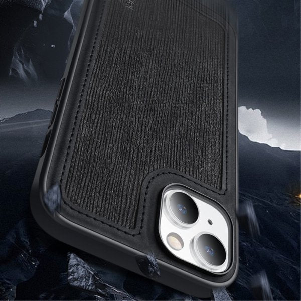 X-Level iPhone 15 -kuori, liitoskohdalla, sininen