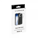 Vivanco iPhone 15 Kuori Slim TPU Läpinäkyvä