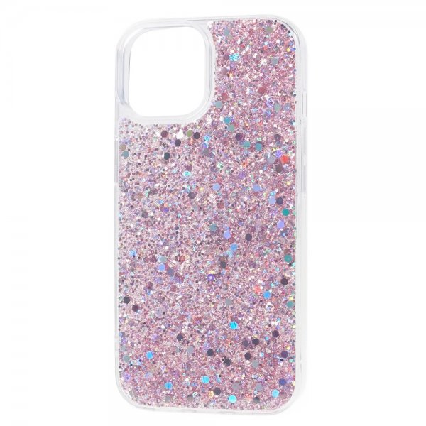 Nordic Covers iPhone 15 -kuori Sparkle Series Blossom Pink