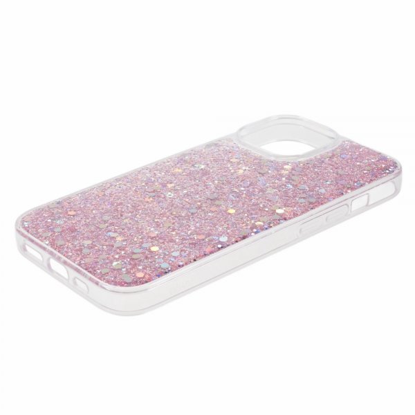 Nordic Covers iPhone 15 -kuori Sparkle Series Blossom Pink
