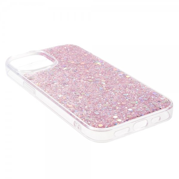 Nordic Covers iPhone 15 -kuori Sparkle Series Blossom Pink