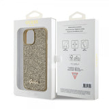 Guess iPhone 15 Suojakuori Square Mirror Kulta