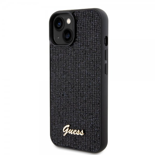 Guess iPhone 15 Kuoret Square Mirror Musta