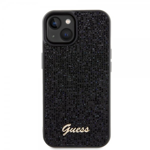 Guess iPhone 15 Kuoret Square Mirror Musta