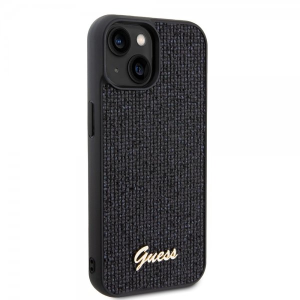 Guess iPhone 15 Kuoret Square Mirror Musta