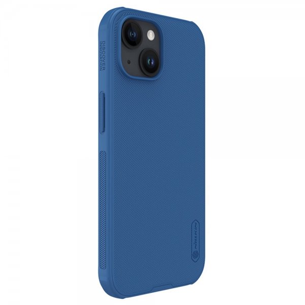 Nillkin iPhone 15 Super Frosted Shield Pro -kuori, sininen