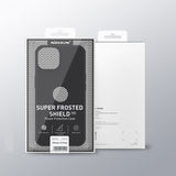 Nillkin iPhone 15 -kuori Super Frosted Shield Pro Logo Hole sininen
