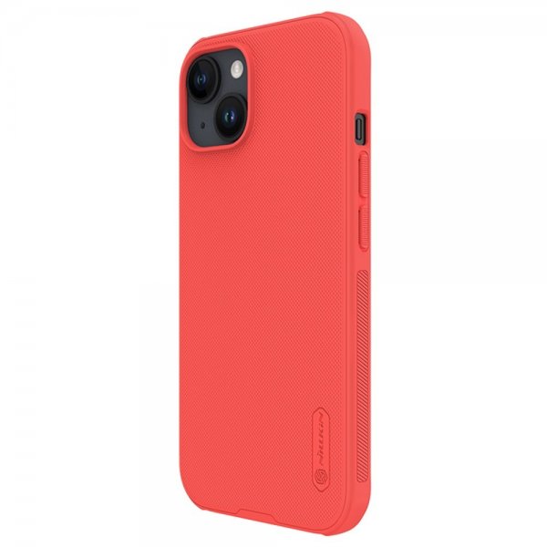 Nillkin iPhone 15 -suojakuori Super Frosted Shield Pro, punainen