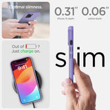 Spigen iPhone 15 Thin Fit -suojakuori, Iris Purple