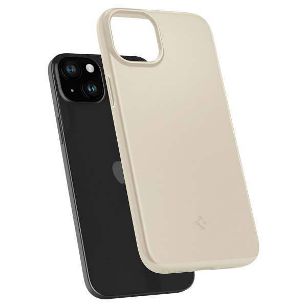 Spigen iPhone 15 -kuori Thin Fit Mute Beige