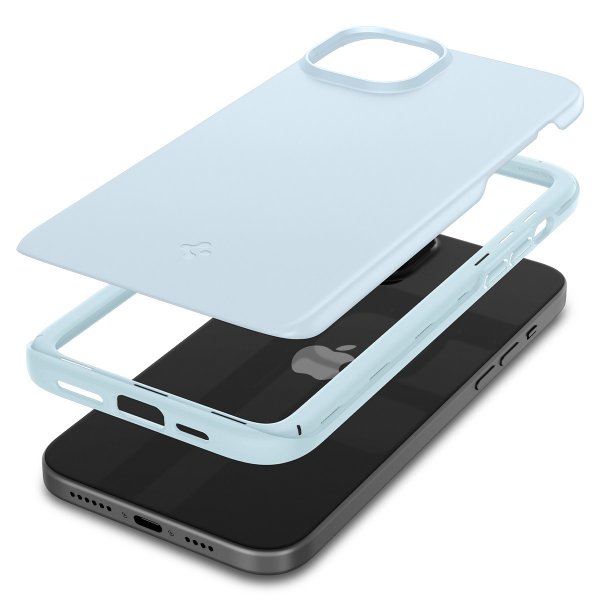 Spigen iPhone 15 Thin Fit -kuori, Mute Blue