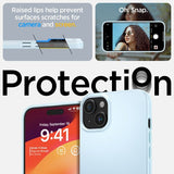 Spigen iPhone 15 Thin Fit -kuori, Mute Blue