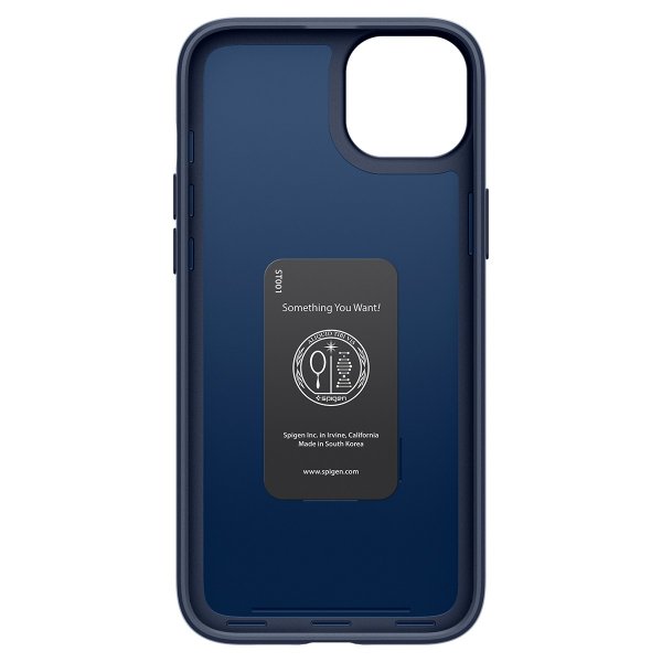 Spigen iPhone 15 Thin Fit -kuori, tummansininen