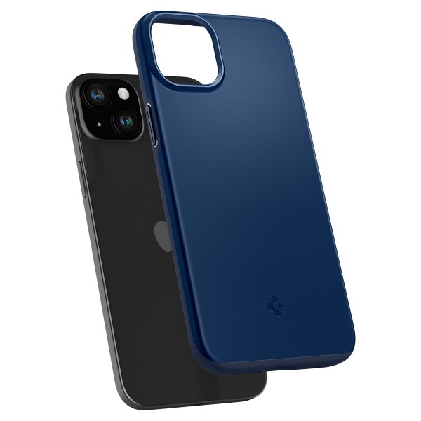 Spigen iPhone 15 Thin Fit -kuori, tummansininen