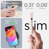 Spigen iPhone 15 Thin Fit -kuori Pink Sand