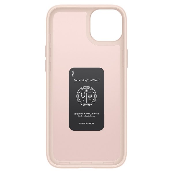 Spigen iPhone 15 Thin Fit -kuori Pink Sand