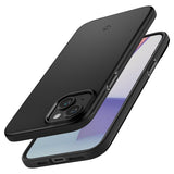 Spigen iPhone 15 Thin Fit -kuori, musta
