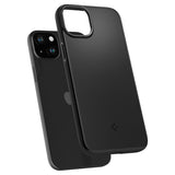 Spigen iPhone 15 Thin Fit -kuori, musta