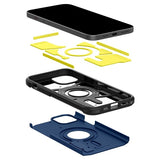 Spigen iPhone 15 -kuori Tough Armor MagFit, laivastonsininen