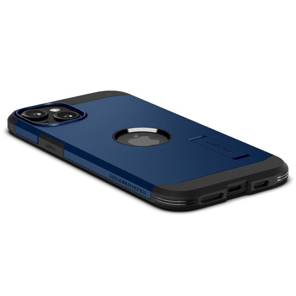 Spigen iPhone 15 -kuori Tough Armor MagFit, laivastonsininen