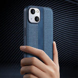 X-Level iPhone 15 Kuori Kangaskuvio Sininen