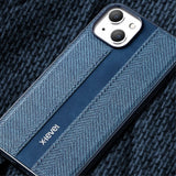 X-Level iPhone 15 Kuori kangaskuviointi musta