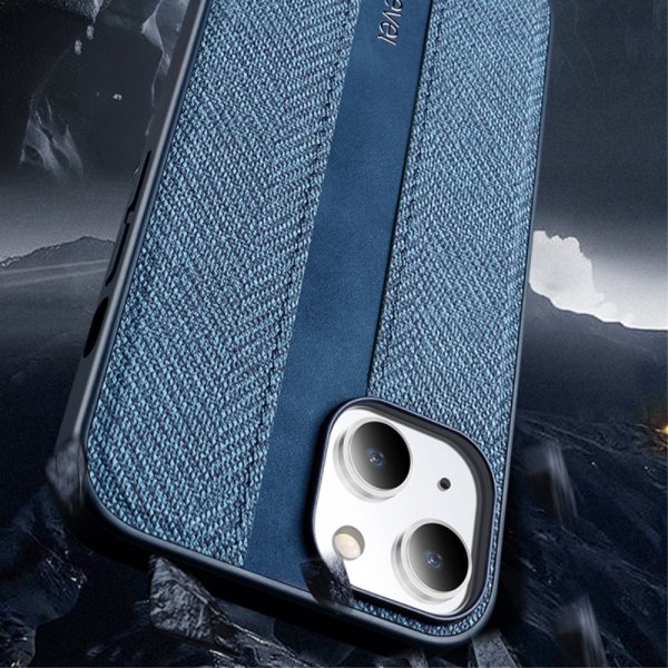 X-Level iPhone 15 Kuori kangaskuviointi musta