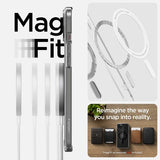 Spigen iPhone 15 -kuori, Ultra Hybrid MagFit, musta