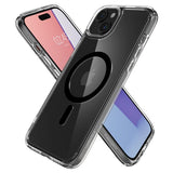Spigen iPhone 15 -kuori, Ultra Hybrid MagFit, musta