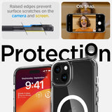 Spigen iPhone 15 -suojakuori Ultra Hybrid MagFit, valkoinen