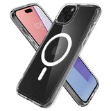 Spigen iPhone 15 -suojakuori Ultra Hybrid MagFit, valkoinen