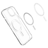 Spigen iPhone 15 -suojakuori Ultra Hybrid MagFit, valkoinen