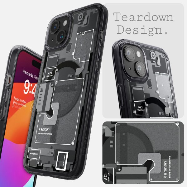 Spigen iPhone 15 -suojakuori Ultra Hybrid MagFit Zero One
