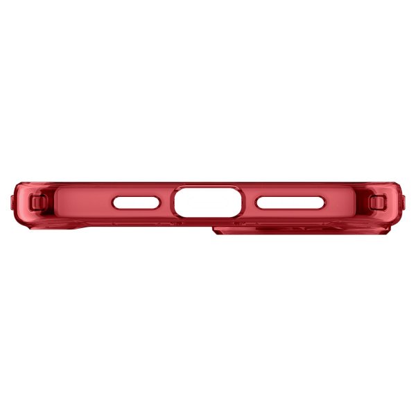 Spigen iPhone 15 -kuori, Ultra Hybrid, Red Crystal