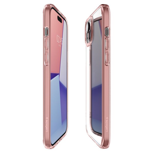 Spigen iPhone 15 Suojakuori Ultra Hybrid Rose Crystal