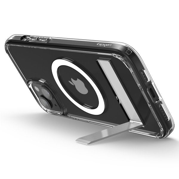 Spigen iPhone 15 -kuori Ultra Hybrid S MagFit Crystal Clear