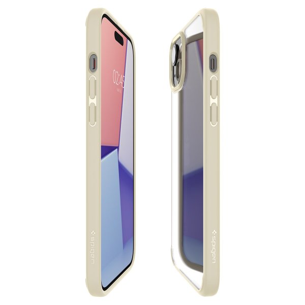 Spigen iPhone 15 -kuori, Ultra Hybrid, Mute Beige