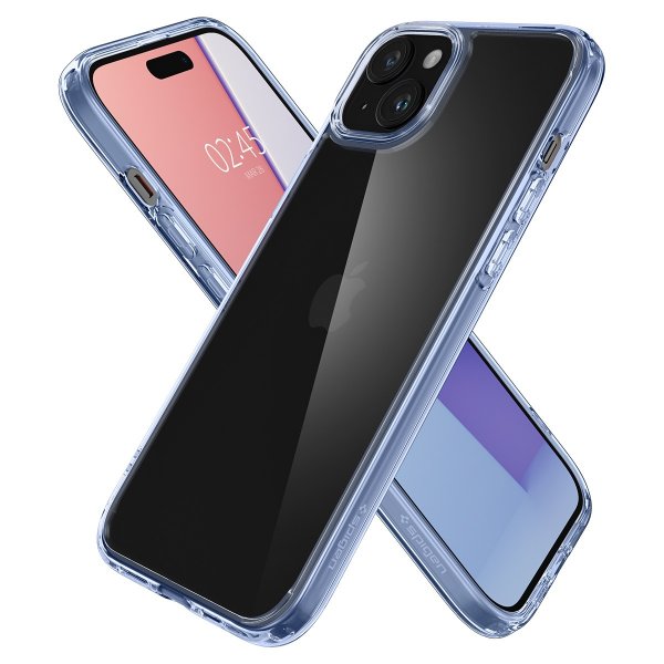 Spigen iPhone 15 Suojakuori Ultra Hybrid Sky Crystal