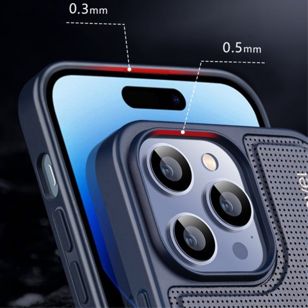 X-Level iPhone 15 Kuori V-malli Sininen