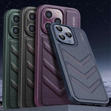 X-Level iPhone 15 -suojakuori V-muoto Vihreä