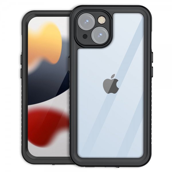 Redpepper iPhone 15 Kuori Vedenkestävä IP68 Musta