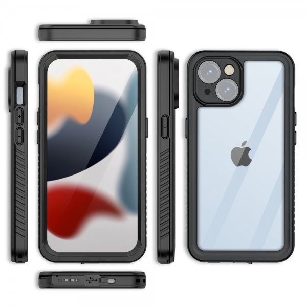 Redpepper iPhone 15 Kuori Vedenkestävä IP68 Musta
