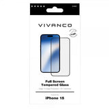 Vivanco iPhone 15 Näytönsuoja koko näytölle