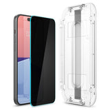 Spigen iPhone 15/iPhone 16 -näytönsuoja GLAS.tR EZ Fit Privacy 2-pakkaus