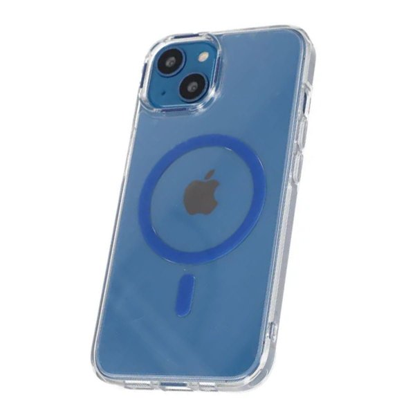 iPhone 15 Suojakuori TPU MagSafe Sininen