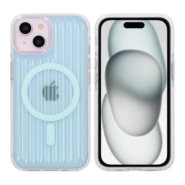iPhone 13/iPhone 14/iPhone 15 -kuori, TPU, MagSafe, sininen