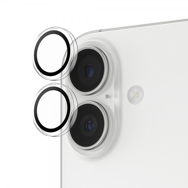 PanzerGlass iPhone 16/16 Plus/iPhone 17 kameransuoja Hoops läpinäkyvä