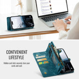 CaseMe iPhone 16 -suojakotelo 008-sarja, irrotettava kuori, sininen