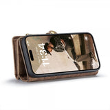 CaseMe iPhone 16 Suojakotelo 008 Series Irrotettava Kuori Ruskea