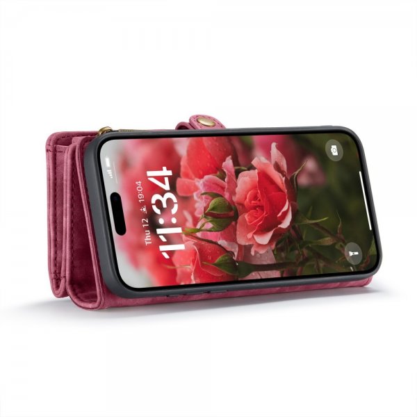 CaseMe iPhone 16 -suojakotelo, 008 Series, irrotettava kuori, punainen